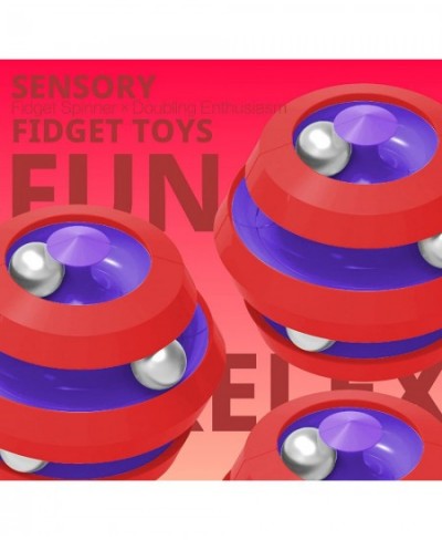 Sensory Fidget Toys Creative Stress Relief Spinners for Kids Adults Pinball Track Magic Cube Anti Anxiety Autism Adhd Blue FT...