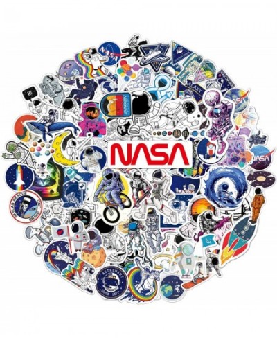 100pcs Space Stickers Pack for Water Bottles NASA Logo Astronaut Vinyl Sticker for Hydroflask Helmet Laptop Skateboard Waterp...