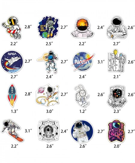 100pcs Space Stickers Pack for Water Bottles NASA Logo Astronaut Vinyl Sticker for Hydroflask Helmet Laptop Skateboard Waterp...