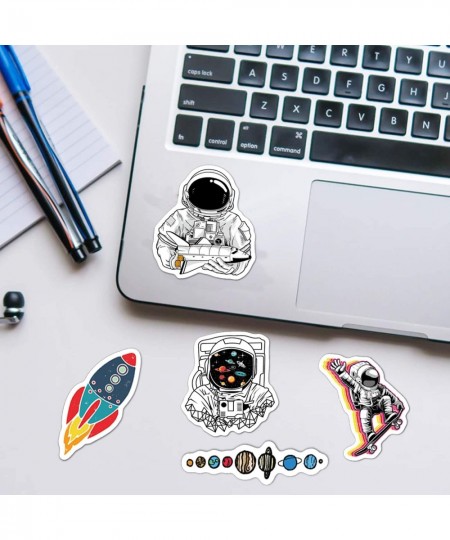 100pcs Space Stickers Pack for Water Bottles NASA Logo Astronaut Vinyl Sticker for Hydroflask Helmet Laptop Skateboard Waterp...