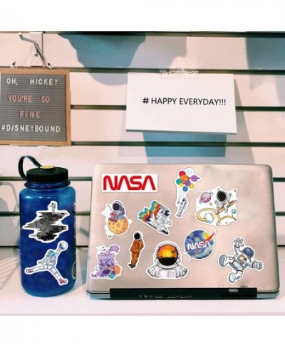 100pcs Space Stickers Pack for Water Bottles NASA Logo Astronaut Vinyl Sticker for Hydroflask Helmet Laptop Skateboard Waterp...