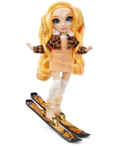 Winter Break Poppy Rowan – Orange Fashion Doll and Playset with 2 Designer Outfits Pair of Skis and Accessories $40.39 - Dolls