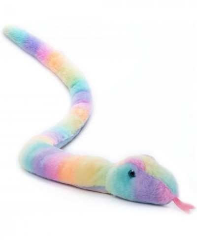 Snake Stuffed Animal Plushie Ombrez Zoo Animals Rainbow Snake Plush Toy 54 inches $33.58 - Stuffed Animals & Teddy Bears