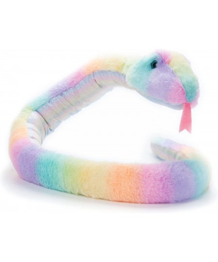 Snake Stuffed Animal Plushie Ombrez Zoo Animals Rainbow Snake Plush Toy 54 inches $33.58 - Stuffed Animals & Teddy Bears