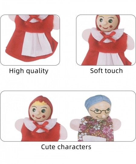 4PCS Finger Puppets - Little Red Riding Hood Finger Puppets for Toddlers Theater Storytelling and Playtime Plush Cartoon Kids...