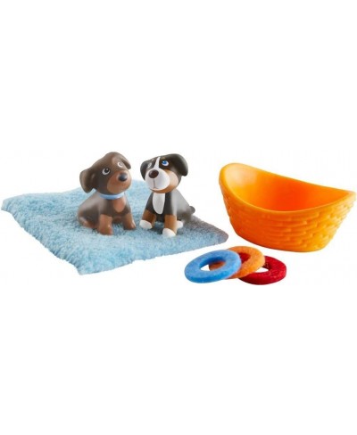 Little Friends Puppies - Includes 2 Pups Blanket Basket and 3 Frisbees $23.84 - Doll Playsets