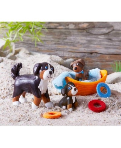 Little Friends Puppies - Includes 2 Pups Blanket Basket and 3 Frisbees $23.84 - Doll Playsets