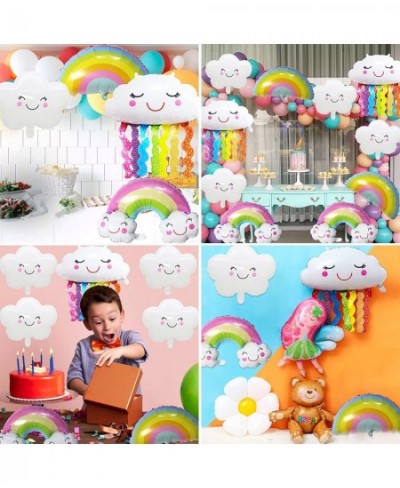 Clouds Balloons Set 10 Pcs Party Decorations Boho Girl Rainbow Clouds Balloon Garland Kit for Birthday Wedding Party Décor fo...