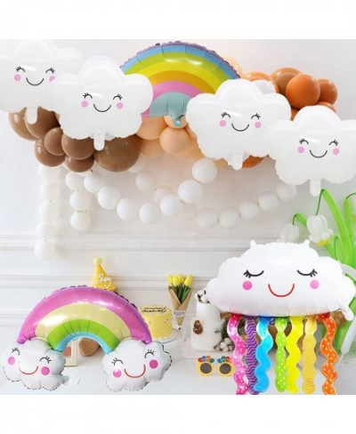 Clouds Balloons Set 10 Pcs Party Decorations Boho Girl Rainbow Clouds Balloon Garland Kit for Birthday Wedding Party Décor fo...