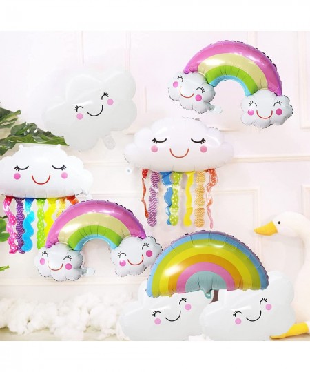 Clouds Balloons Set 10 Pcs Party Decorations Boho Girl Rainbow Clouds Balloon Garland Kit for Birthday Wedding Party Décor fo...