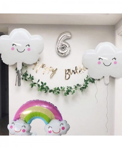 Clouds Balloons Set 10 Pcs Party Decorations Boho Girl Rainbow Clouds Balloon Garland Kit for Birthday Wedding Party Décor fo...