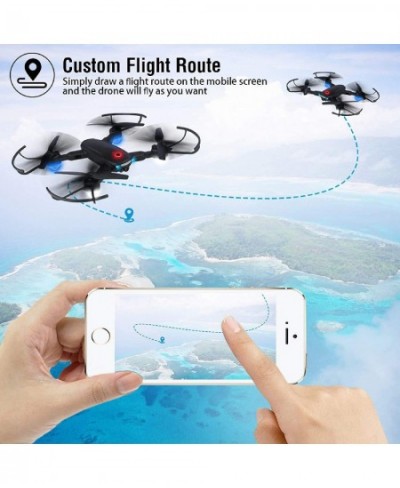 Drone with Camera 720P for Adults R10 Foldable WiFi FPV RC Quadcopter Altitude Hold Gesture Photography APP Control (2 Batter...