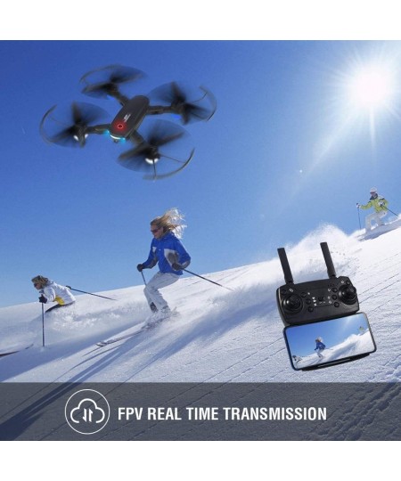 Drone with Camera 720P for Adults R10 Foldable WiFi FPV RC Quadcopter Altitude Hold Gesture Photography APP Control (2 Batter...