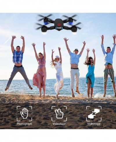 Drone with Camera 720P for Adults R10 Foldable WiFi FPV RC Quadcopter Altitude Hold Gesture Photography APP Control (2 Batter...