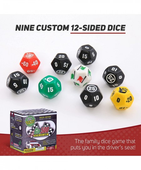 Go500 Car Racing Dice Game Racing Games for Adults and Family Table Game for Sports Fans Ages 6+ $29.79 - Dice Games