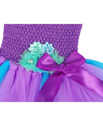 Girls Mermaid Birthday Outfit Tutu Dress Princess Costume Party Dress Up with Headband $34.26 - Kids' Costumes