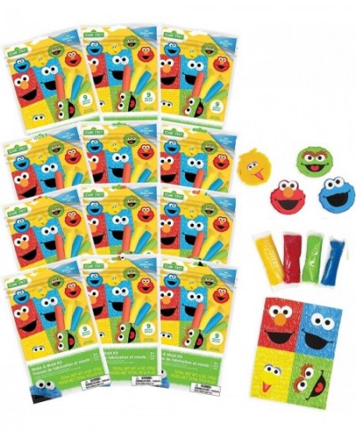 Sesame Street Dough Activity Bags 12-Pack Each Bag Includes 4 Packets of 1oz Dough 4 Dough Cutters and Character Punch-Out Sh...