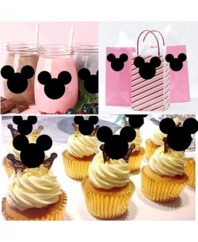 Mickey A Mouse Vinyl Chalkboard Stickers Minnie Head Stickers 2.97 x 2.5 Inch PVC Mickey Stickers Mouse Stickers 90 Pack Mick...