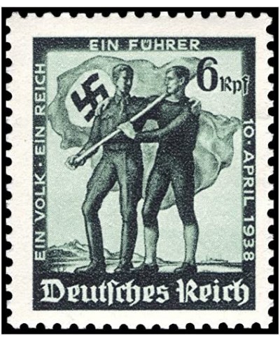 Germany 1938 WWII Austria Annexation Single Mint Postage Stamp Catalog No 484 $34.03 - Collectible Postage Stamps