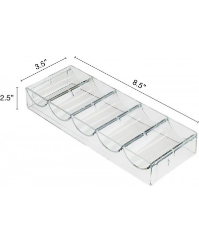 10 Clear Acrylic Poker Chip Trays | for Standard Size Chips & Clay Chips | 10 Total Trays Each Holds 100 Chips $34.23 - Casin...