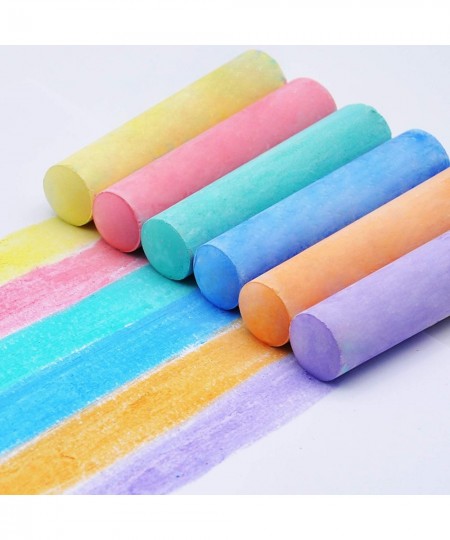 48 PCS Washable Sidewalk Chalks Set Non-Toxic Jumbo Chalk for Outdoor Art Play Painting on Chalkboard Blackboard and Playgrou...