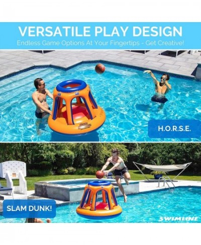 ORIGINAL 90285 Giant Shootball Floating Inflatable Basketball Toy Game With Included Ball Set For Pool Lake Ocean Backyard Pa...