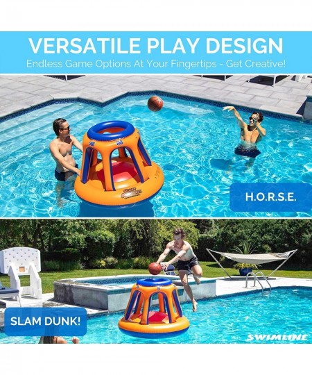 ORIGINAL 90285 Giant Shootball Floating Inflatable Basketball Toy Game With Included Ball Set For Pool Lake Ocean Backyard Pa...