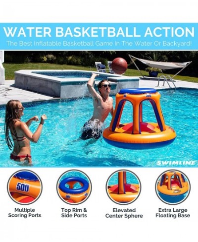 ORIGINAL 90285 Giant Shootball Floating Inflatable Basketball Toy Game With Included Ball Set For Pool Lake Ocean Backyard Pa...