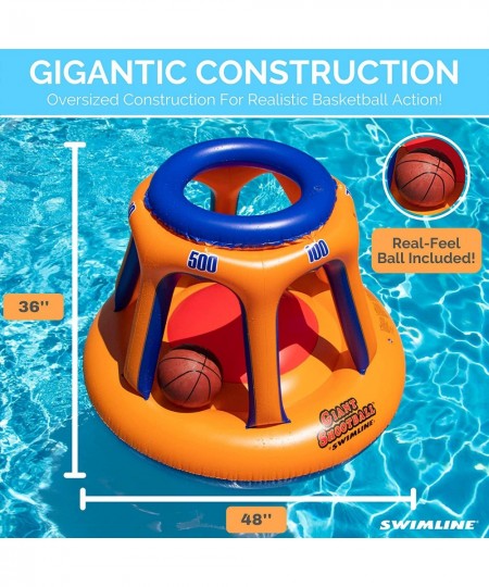 ORIGINAL 90285 Giant Shootball Floating Inflatable Basketball Toy Game With Included Ball Set For Pool Lake Ocean Backyard Pa...