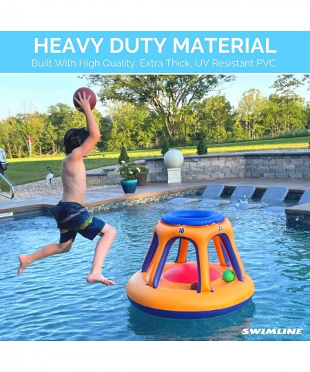 ORIGINAL 90285 Giant Shootball Floating Inflatable Basketball Toy Game With Included Ball Set For Pool Lake Ocean Backyard Pa...