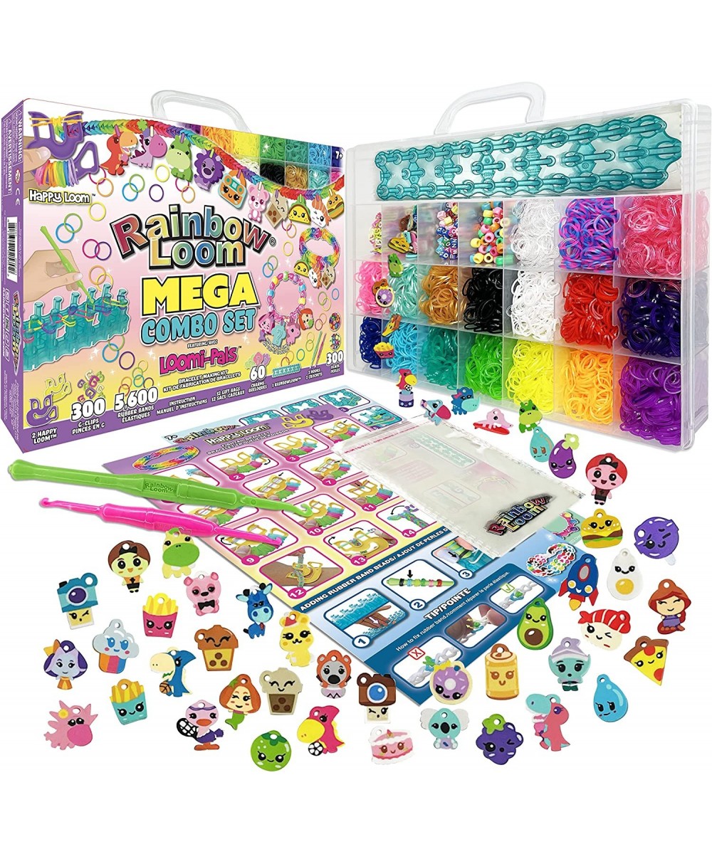 Rainbow Loom® Loomi-Pals™ MEGA Set Features 60 CUTE Assorted LP Charms the NEW RL2.0 Happy Looms Hooks Alpha & Pony Beads 560...