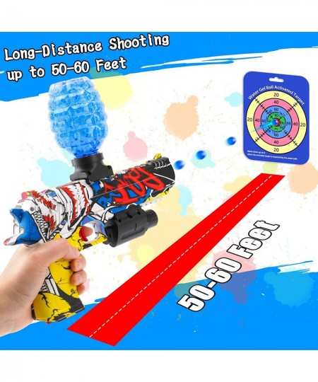 Splatter Ball Blaster Automatic Splat Blaster with 40000pcs Gel Balls for Indoor&Outdoor Activities Toy Game Backyard Team Ga...