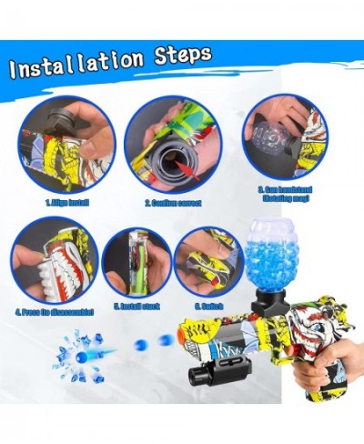 Splatter Ball Blaster Automatic Splat Blaster with 40000pcs Gel Balls for Indoor&Outdoor Activities Toy Game Backyard Team Ga...