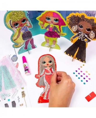 Dress Up Studio by Horizon Group USA Decorate 4 Dolls with Over 100 Accessories DIY Fashion Craft Kit Mix & Match Fabrics & P...