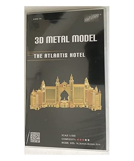 3D Metal Nano Puzzle The Atlantis Hotel Assemble Model Kits B22203T DIY 3D Laser Cut Jigsaw Toy $31.41 - 3-D Puzzles