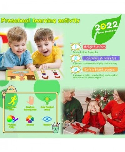 Preschool Learning Activity Busy Book 2022 Newest Montessori Busy Board Book for Toddler Autism Learning Materials Quiet Book...