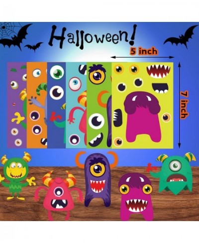 Halloween Stickers for Kids Halloween Party Games Stickers for Kids Monster Stickers 30PCS Make A Monster Stickers DIY Monste...