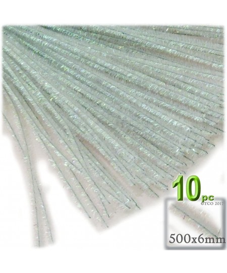 Chenille Stems Pipe Cleaner 20-inch (50-cm) 10-pc White $15.27 - Craft Pipe Cleaners