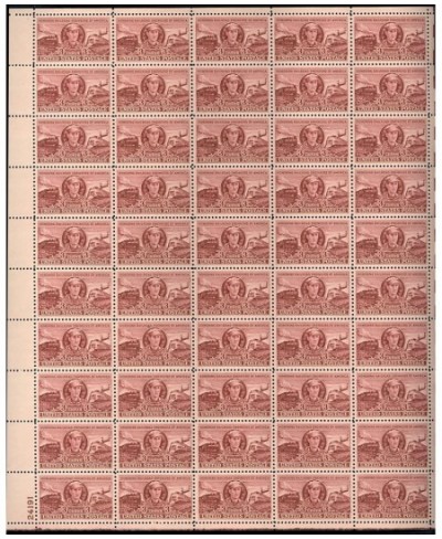 Railroad Engineers Complete Sheet of 50 3 Cent Stamps Scott 993 $21.92 - Collectible Postage Stamps