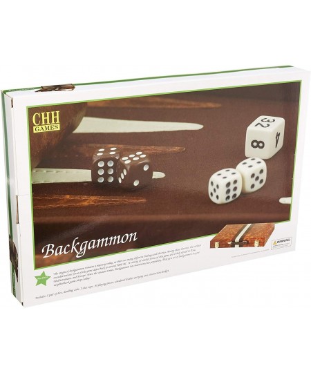 14.75" Recreational Board Game Vinyl Backgammon Set - Brown & White $66.59 - Board Games