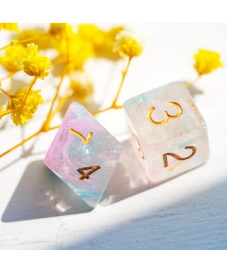 Dice Set DND Polyhedral Dice Iridecent Swirls Dice for Role Playing Game Dungeons and Dragons D&D Dice (Pink &Cyan) $21.36 - ...