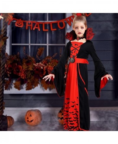 Royal Vampire Costume for Girls Halloween Dress Up Party $32.45 - Kids' Costumes