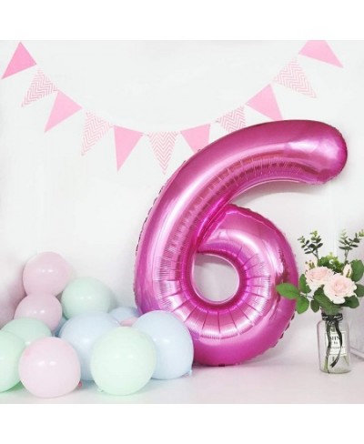 40 Inch Pink Large Numbers Balloons 0-9 Number 3 Digit Helium Balloons Foil Mylar Big Number Balloons for Birthday Party Supp...