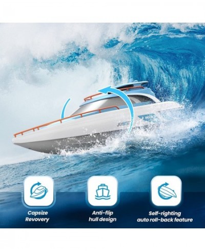 Remote Control Boats for Pools and Lakes 20 Mins RC Boat Toy with Double Hatch Dual Motor Low Battery Alarm Weak Signal Alarm...