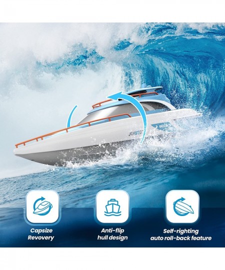 Remote Control Boats for Pools and Lakes 20 Mins RC Boat Toy with Double Hatch Dual Motor Low Battery Alarm Weak Signal Alarm...