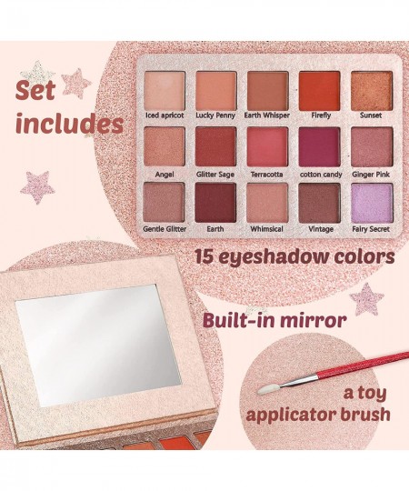 Kids Washable Makeup Kit for Girls - My First Makeup Set Eyeshadow Palette Cosmetic Kit with Mirror - Non Toxic Pretend Play ...