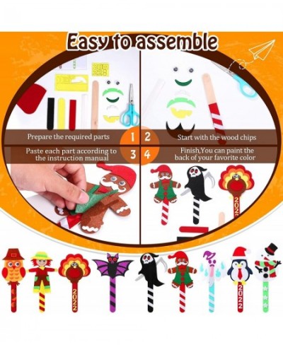 18 Pcs Bookmark Crafts Classroom Halloween Thanksgiving Christmas Theme Markers Supplies Turkey Ghost Owl Bat Snowman Bookmar...