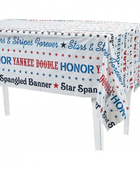 PATRIOTIC WORD TABLECOVER - Party Supplies - 1 Piece $15.44 - Kids' Party Tablecovers