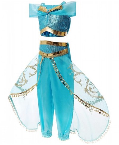 Jasmine Costume for Girls Blue Princess Costume for Kids Dress Up Outfit Birthday Cosplay Party Supplies $38.70 - Kids' Costumes