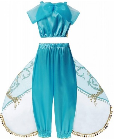 Jasmine Costume for Girls Blue Princess Costume for Kids Dress Up Outfit Birthday Cosplay Party Supplies $38.70 - Kids' Costumes